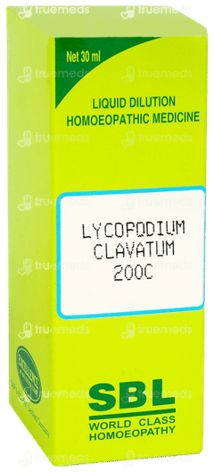 Sbl Lycopodium Clavatum 200c Dilution 30ml Sbl Lycopodium Clavatum 200c Dilution 30ml