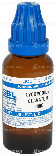 Sbl Lycopodium Clavatum 200c Dilution 30ml Sbl Lycopodium Clavatum 200c Dilution 30ml