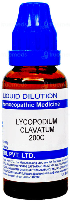 Sbl Lycopodium Clavatum 200C Dilution 30Ml Sbl Lycopodium Clavatum 200C Dilution 30Ml