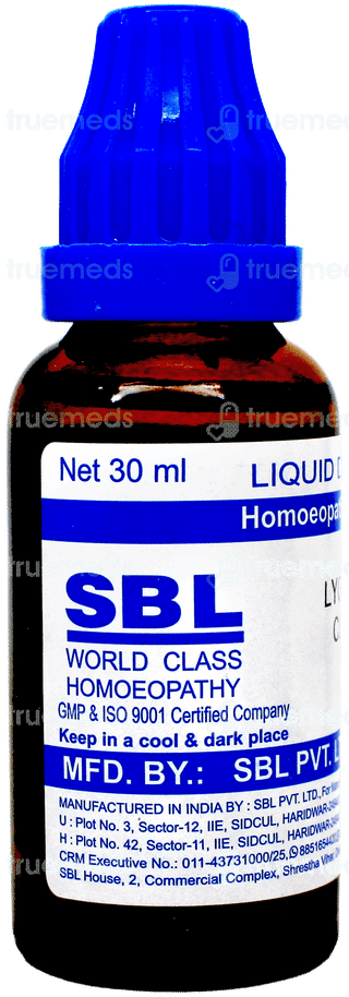 Sbl Lycopodium Clavatum 200C Dilution 30Ml