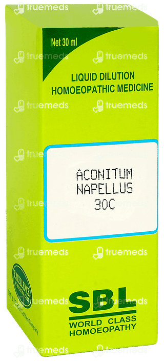 Sbl Aconitum Napellus 30 C Dilution 30 ML