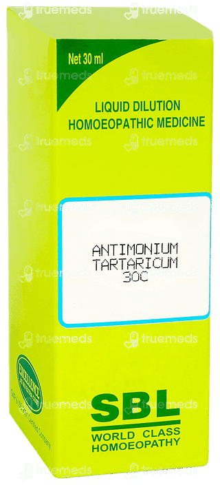 Sbl Antimonium Tartaricum 30c Dilution 30ml