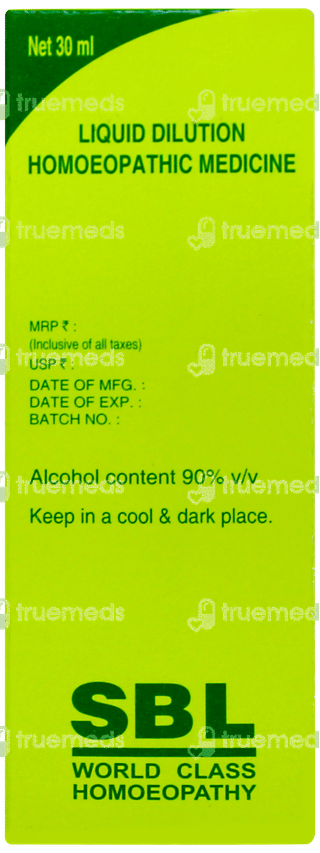 Sbl Sabadilla 30c Dilution 30ml