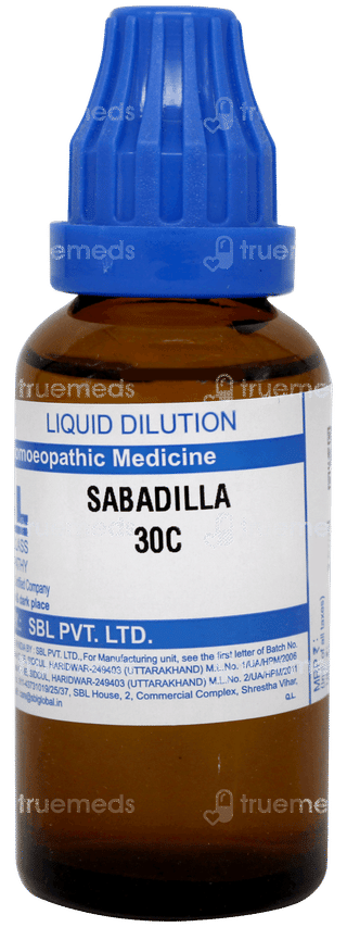 Sbl Sabadilla 30c Dilution 30ml
