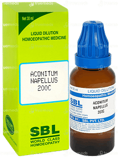 Sbl Aconitum Napellus 200c Dilution 30ml Sbl Aconitum Napellus 200c Dilution 30ml