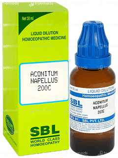 Sbl Aconitum Napellus 200 C Dilution 30 ML