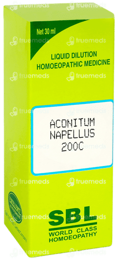 Sbl Aconitum Napellus 200c Dilution 30ml Sbl Aconitum Napellus 200c Dilution 30ml
