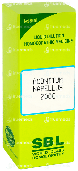 Sbl Aconitum Napellus 200 C Dilution 30 ML