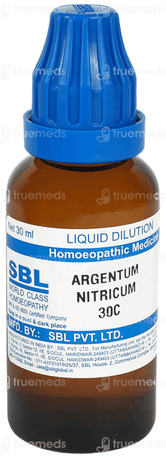 Sbl Argentum Nitricum 30c Dilution 30ml