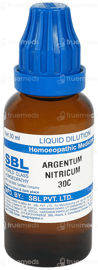 Sbl Argentum Nitricum 30 C Dilution 30 ML