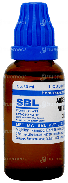 Sbl Argentum Nitricum 30c Dilution 30ml