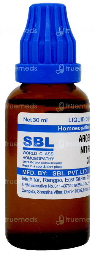 Sbl Argentum Nitricum 30c Dilution 30ml