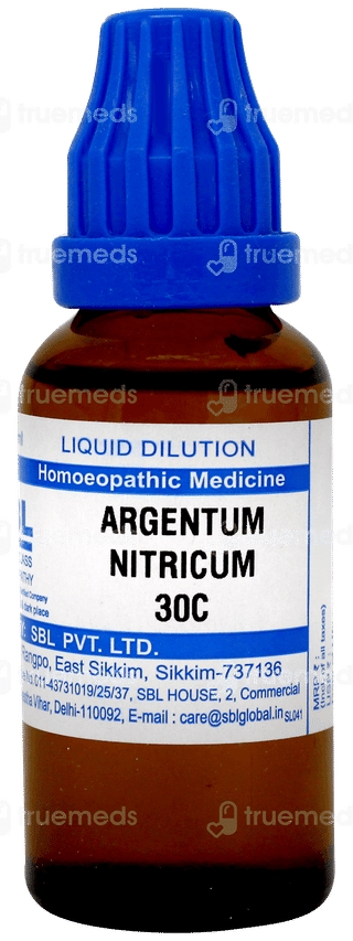 Sbl Argentum Nitricum 30c Dilution 30ml
