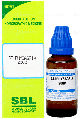 Sbl Staphysagria 200c Dilution 30ml