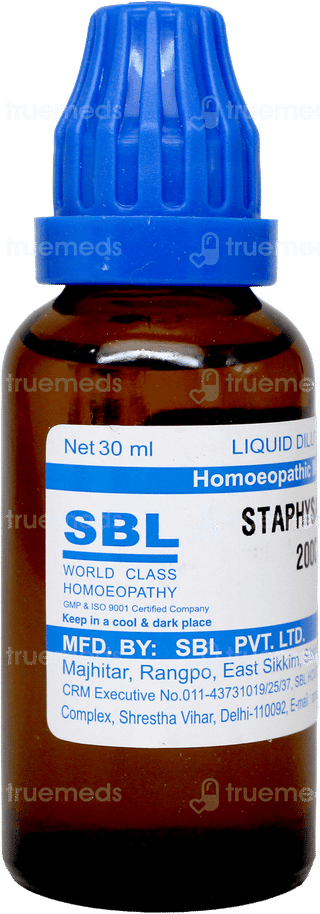 Sbl Staphysagria 200c Dilution 30ml