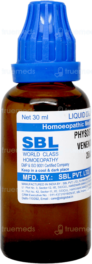 Sbl Physostigma Venenosum 200 C Dilution 30 ML