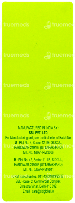 Sbl Dioscorea Villosa 30c Dilution 30ml
