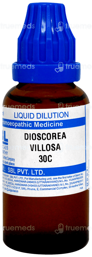 Sbl Dioscorea Villosa 30c Dilution 30ml