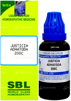 Sbl Justicia Adhatoda 200c Dilution 30ml