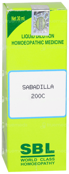 Sbl Sabadilla 200 C Dilution 30 ML