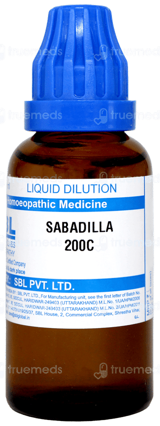 Sbl Sabadilla 200 C Dilution 30 ML