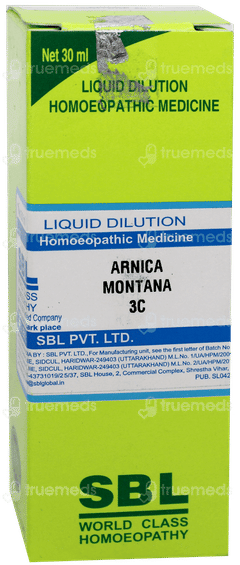 Sbl Arnica Montana 3c Dilution 30ml