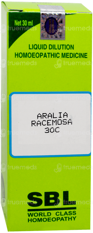 Sbl Aralia Racemosa 30c Dilution 30ml