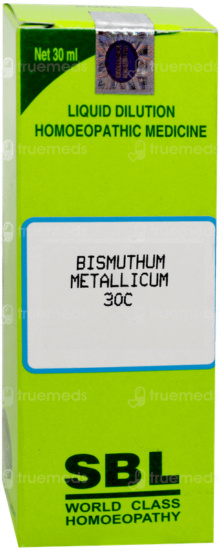 Sbl Bismuthum Metallicum 30 C Dilution 30 ML
