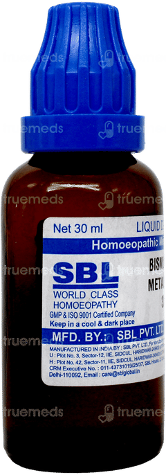 Sbl Bismuthum Metallicum 30 C Dilution 30 ML