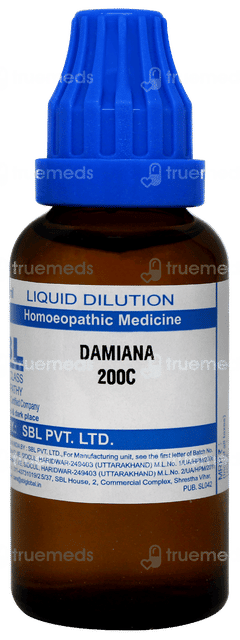Sbl Damiana 200c Dilution 30ml Sbl Damiana 200c Dilution 30ml
