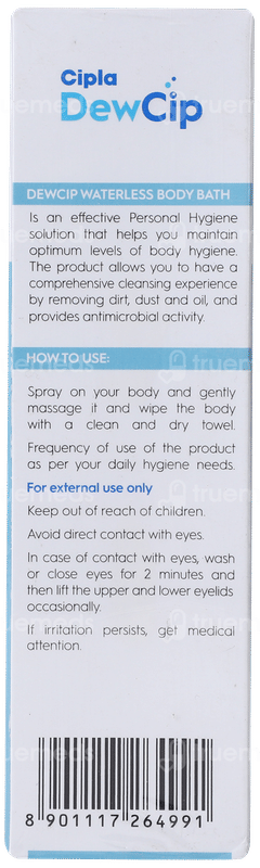 Dewcip Waterless Body Bath 100Ml