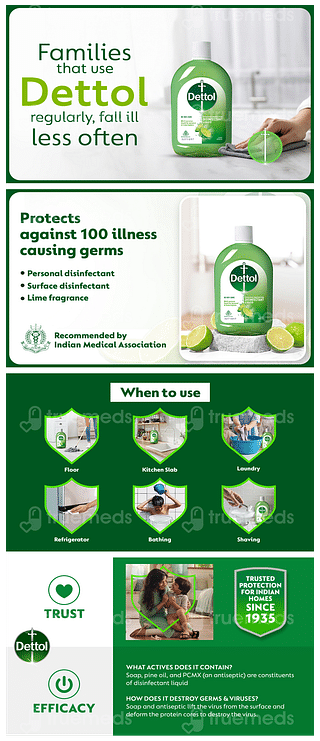 Dettol Lime Fresh Disinfectant Liquid 550ml