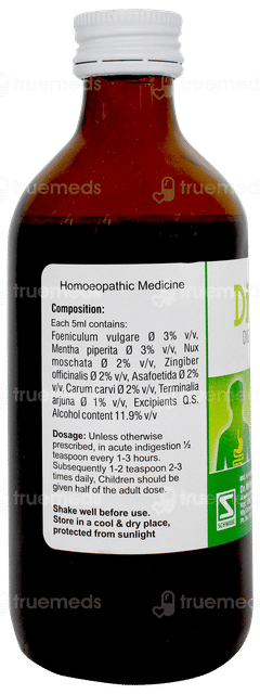 Dr Willmar Schwabe Dizester Sugar Free Digestive Tonic 200ml