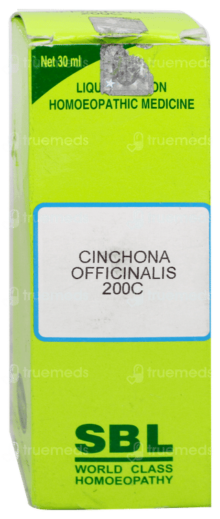 Sbl Cinchona Officinalis 200c Dilution 30ml