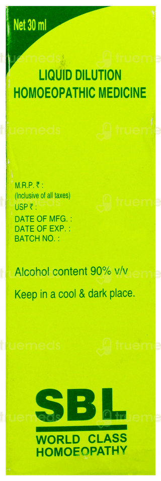 Sbl Lachnanthes Tinctoria 30C Dilution 30Ml