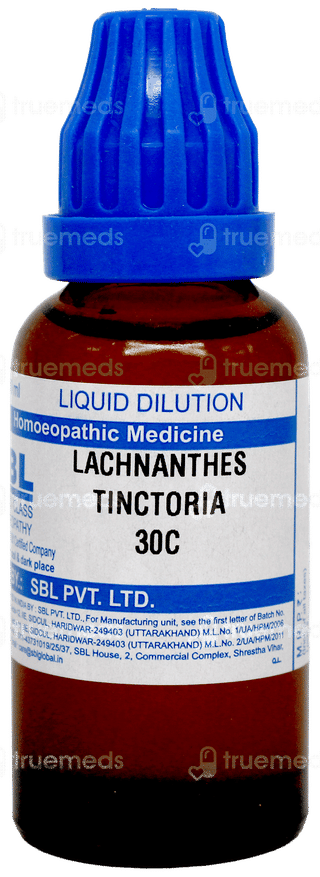 Sbl Lachnanthes Tinctoria 30C Dilution 30Ml