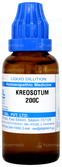 Sbl Kreosotum 200c Dilution 30ml