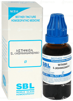 Sbl Withania S Ashwagandha Q Mother Tincture 30ml