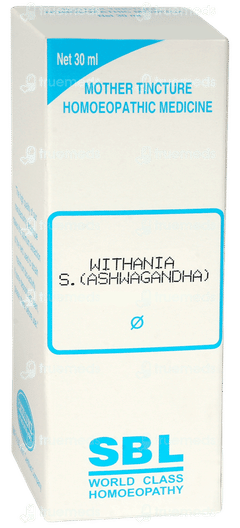 Sbl Withania S Ashwagandha Q Mother Tincture 30ml