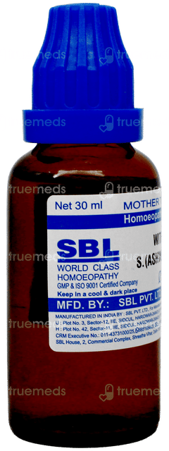 Sbl Withania S Ashwagandha Q Mother Tincture 30Ml
