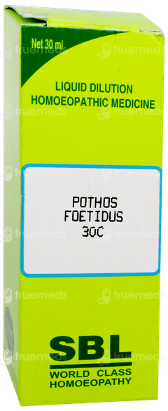 Sbl Pothos Foetidus 30c Dilution 30ml