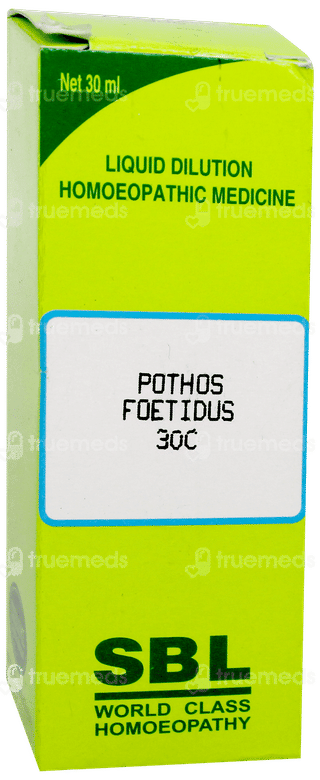 Sbl Pothos Foetidus 30c Dilution 30ml