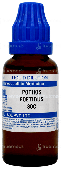 Sbl Pothos Foetidus 30c Dilution 30ml