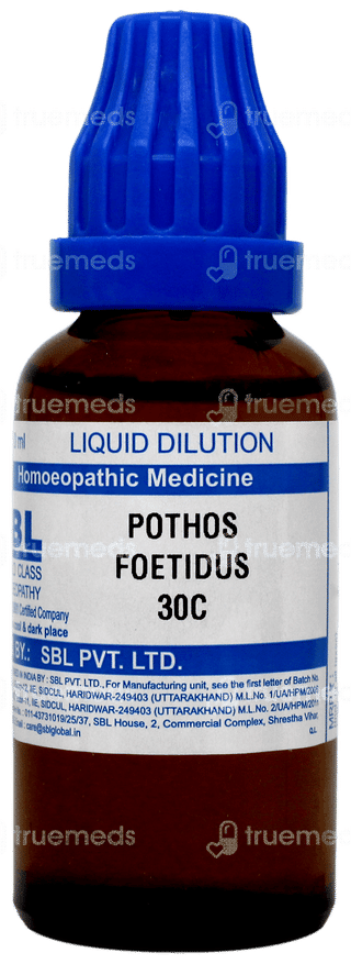 Sbl Pothos Foetidus 30c Dilution 30ml
