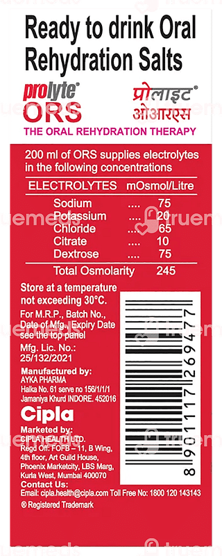 Prolyte Ors Mixed Fruit Tetra Liquide 200 ML