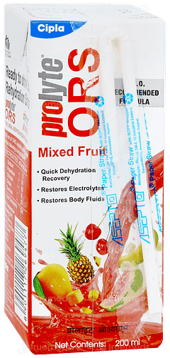 Prolyte Ors Mixed Fruit Ready To Drink 200ml Prolyte Ors Mixed Fruit Ready To Drink 200ml