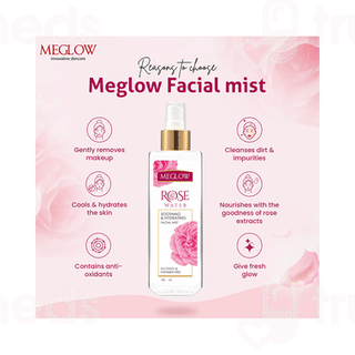 Meglow Rose Water 100 ML
