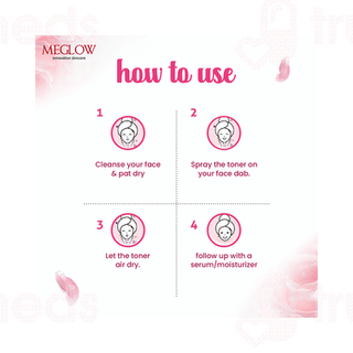 Meglow Rose Water 100 ML