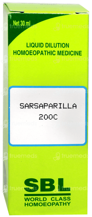 Sbl Sarsaparilla 200c Dilution 30ml