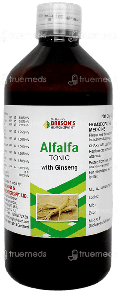 Baksons Alfalfa With Ginseng Tonic 450ml